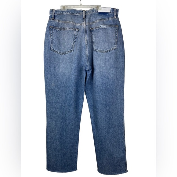 NEW RE/DONE 70s Ultra High Rise Stove Pipe Button Fly Jeans Size 32 - Picture 6 of 16